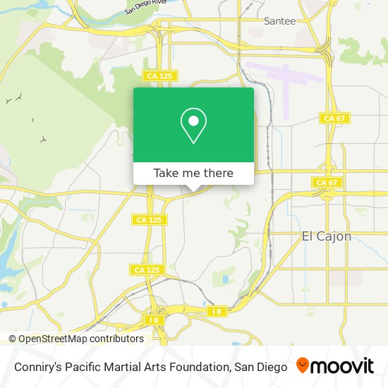 Conniry's Pacific Martial Arts Foundation map