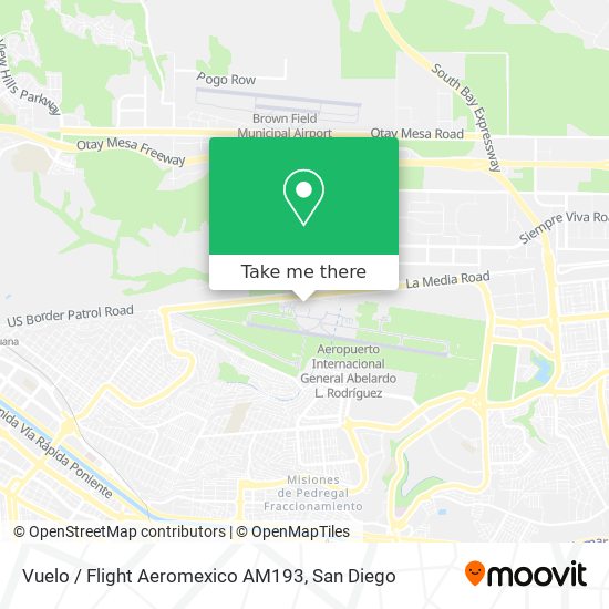 Vuelo / Flight Aeromexico AM193 map