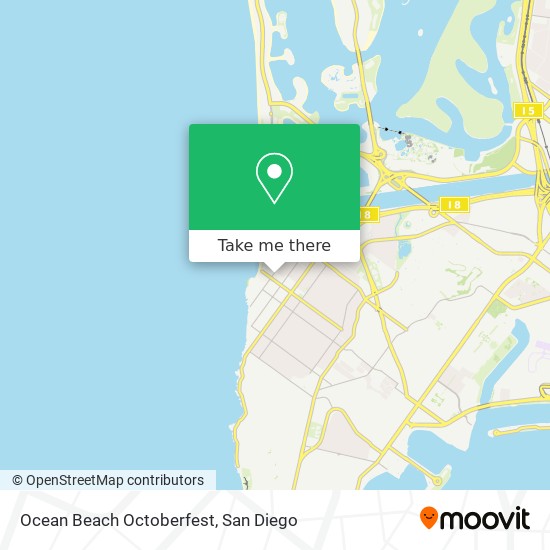 Mapa de Ocean Beach Octoberfest