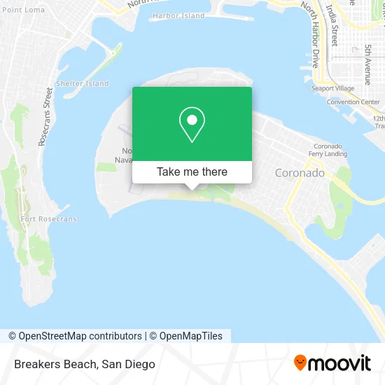 Breakers Beach map