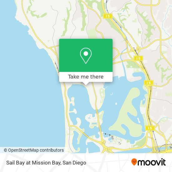 Sail Bay at Mission Bay map