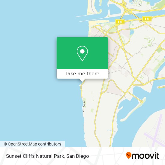 Sunset Cliffs Natural Park map