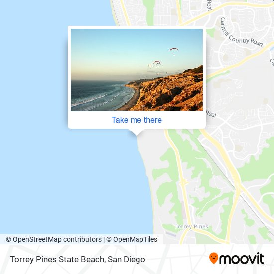 Torrey Pines State Beach map