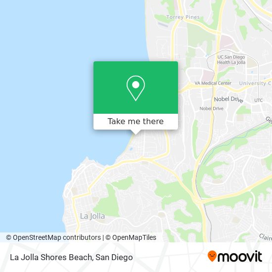 Mapa de La Jolla Shores Beach