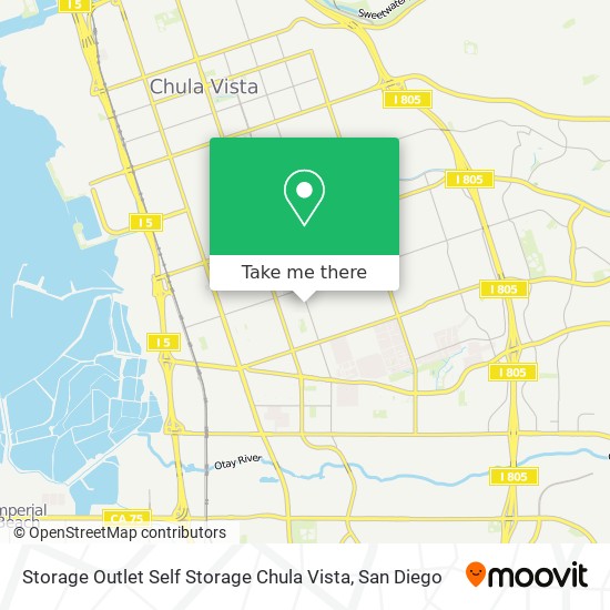 Storage Outlet Self Storage Chula Vista map