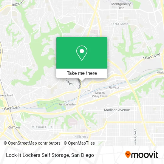 Mapa de Lock-It Lockers Self Storage