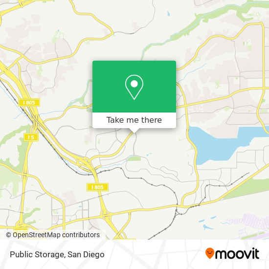 Mapa de Public Storage