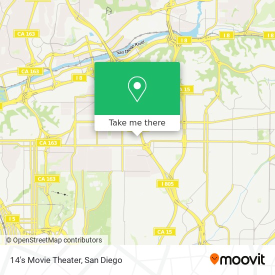 14's Movie Theater map