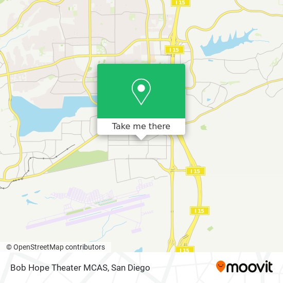 Bob Hope Theater MCAS map