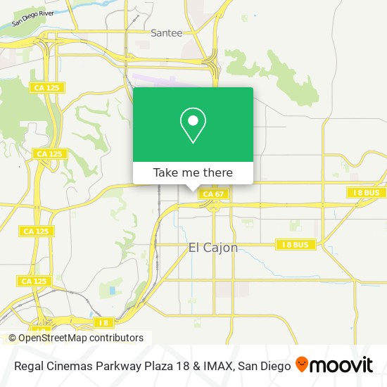 Mapa de Regal Cinemas Parkway Plaza 18 & IMAX