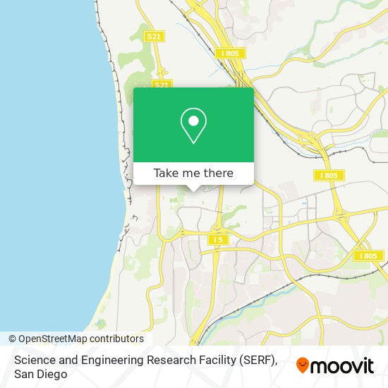 Science and Engineering Research Facility (SERF) map