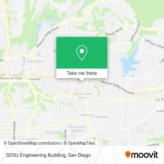 SDSU Engineering Building map