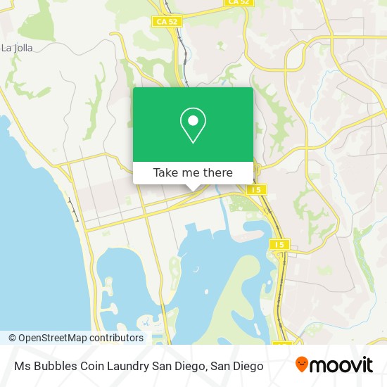 Ms Bubbles Coin Laundry San Diego map