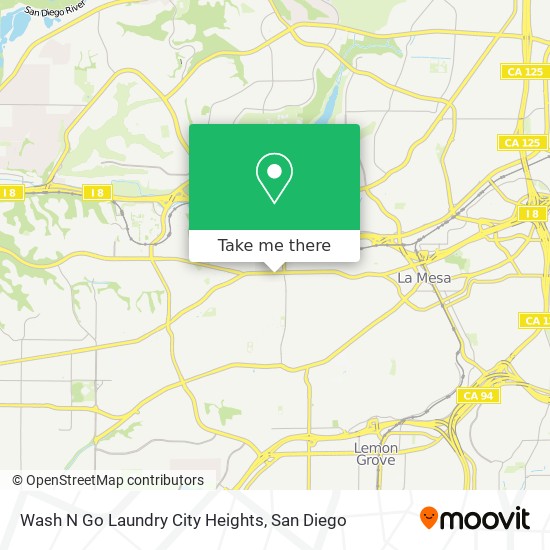Mapa de Wash N Go Laundry City Heights