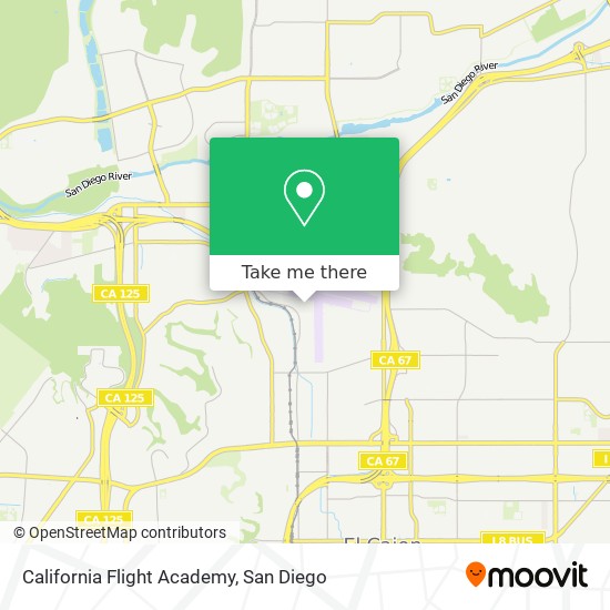 California Flight Academy map