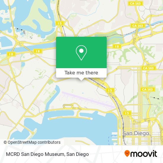 MCRD San Diego Museum map