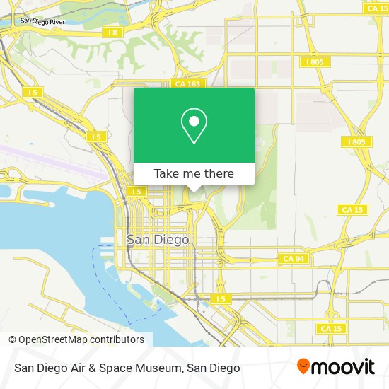 Mapa de San Diego Air & Space Museum