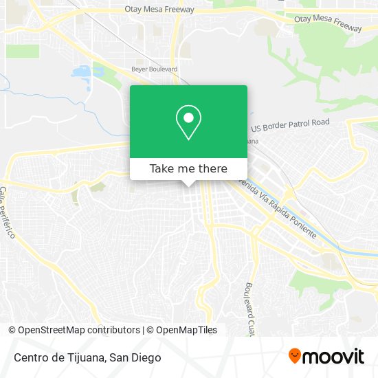 Mapa de Centro de Tijuana