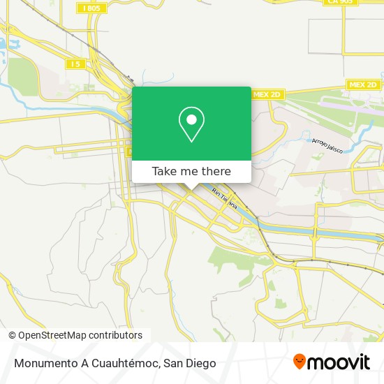 Mapa de Monumento A Cuauhtémoc