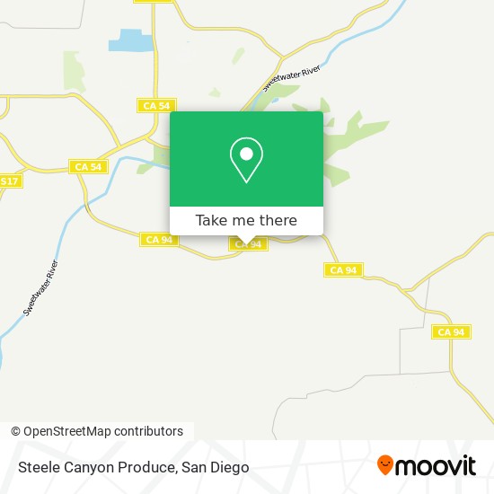 Mapa de Steele Canyon Produce