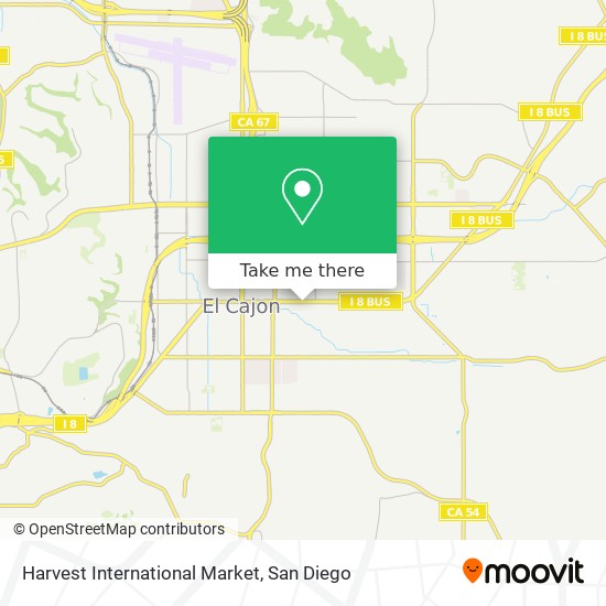 Mapa de Harvest International Market