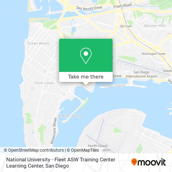 National University - Fleet ASW Training Center Learning Center map