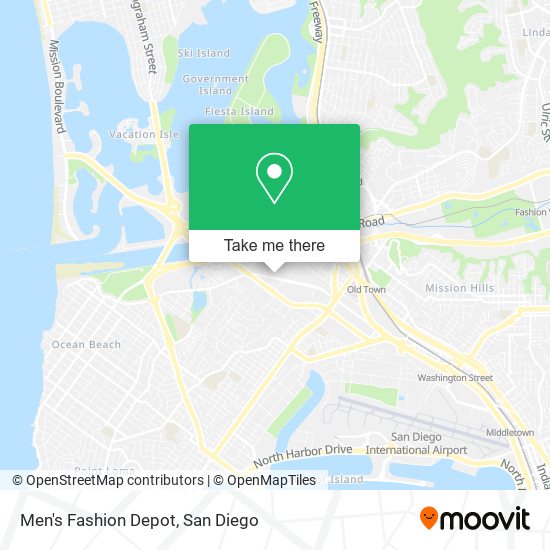 Mapa de Men's Fashion Depot