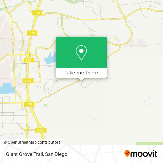 Mapa de Giant Grove Trail