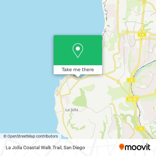 Mapa de La Jolla Coastal Walk Trail