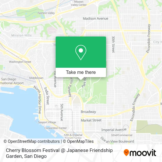 Mapa de Cherry Blossom Festival @ Japanese Friendship Garden