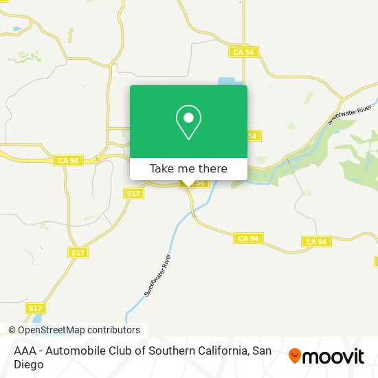 AAA - Automobile Club of Southern California map