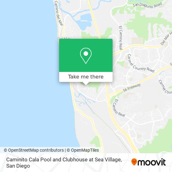 Caminito Cala Pool and Clubhouse at Sea Village map