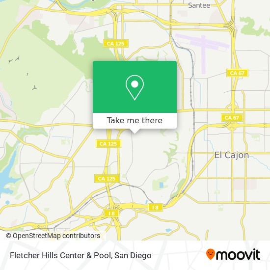 Mapa de Fletcher Hills Center & Pool