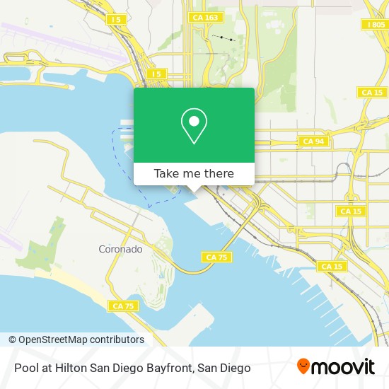 Pool at Hilton San Diego Bayfront map
