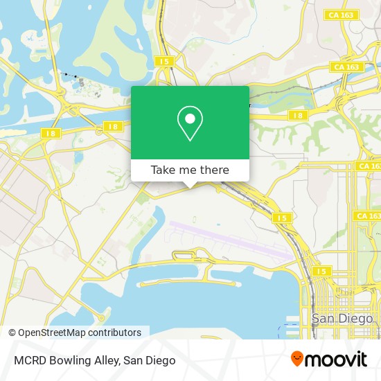 Mapa de MCRD Bowling Alley