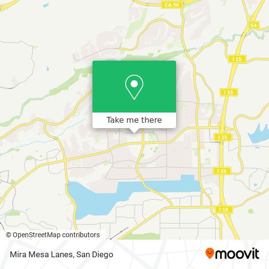 Mira Mesa Lanes map