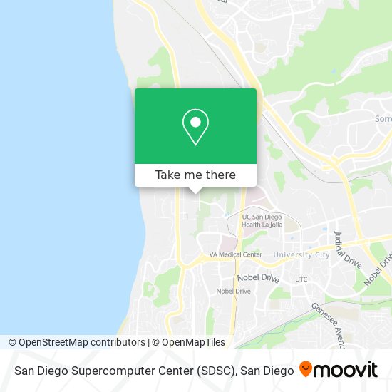 San Diego Supercomputer Center (SDSC) map