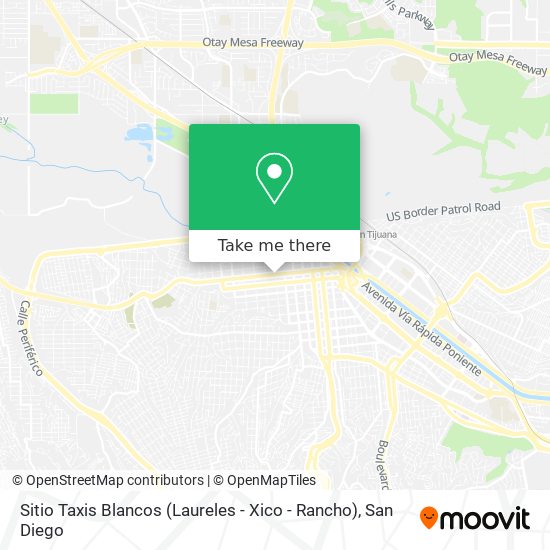 Mapa de Sitio Taxis Blancos (Laureles - Xico - Rancho)