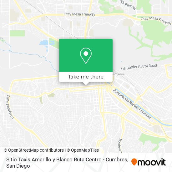Sitio Taxis Amarillo y Blanco Ruta Centro - Cumbres map