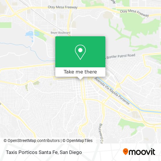 Taxis Porticos Santa Fe map