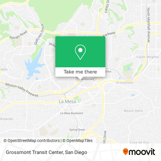 Mapa de Grossmont Transit Center