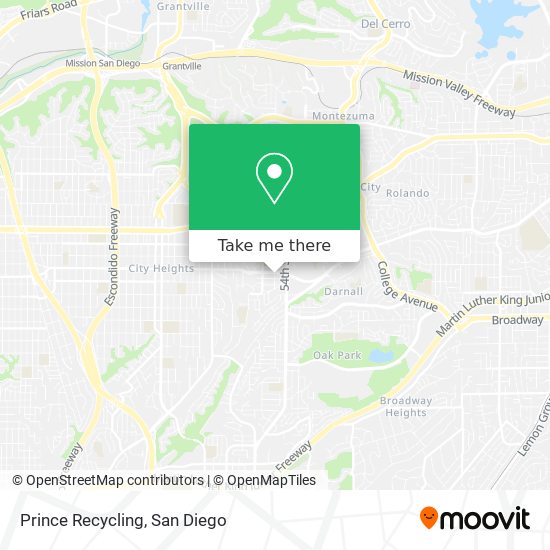 Prince Recycling map
