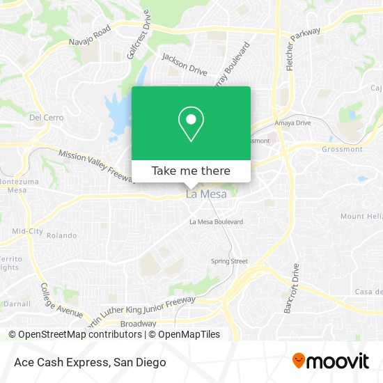 Ace Cash Express map