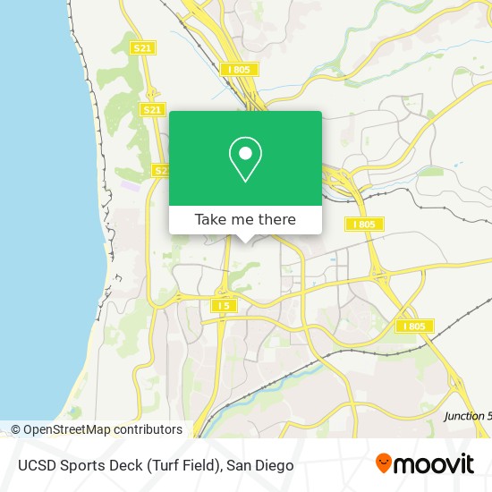 UCSD Sports Deck (Turf Field) map