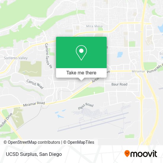 UCSD Surplus map