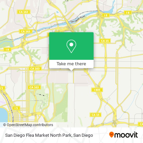 San Diego Flea Market North Park map