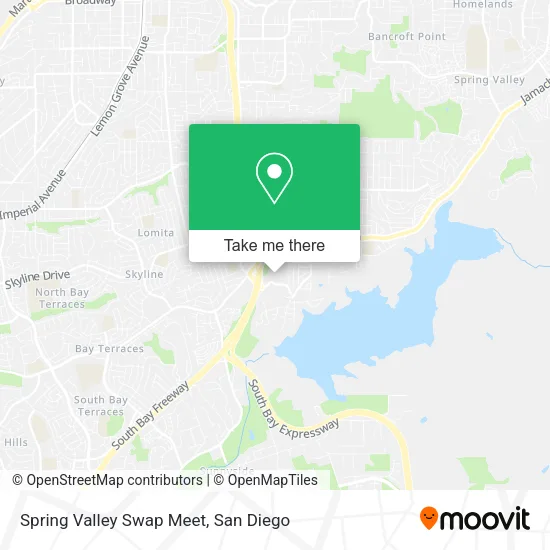 Mapa de Spring Valley Swap Meet