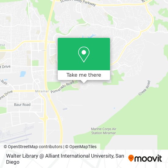 Walter Library @ Alliant International University map