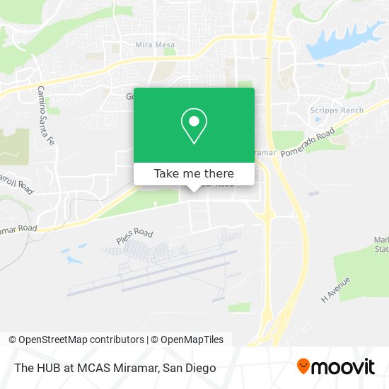 Mapa de The HUB at MCAS Miramar