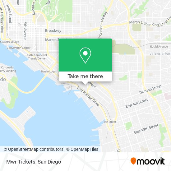 Mwr Tickets map